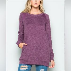 🌲⭐️ 🟦 Tunic Sweatshirt NWOT